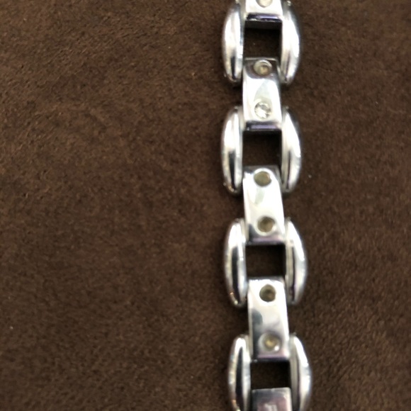 Vintage Fossil Silver Link Chain Watch - Picture 2 of 8